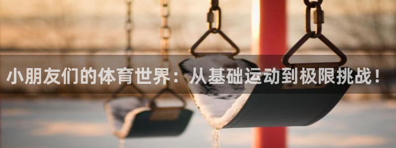 中欧体育平台：小朋友们的体育世界：从基础运动到极限挑战！